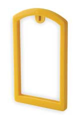 LABEL SAFE 200009 LABEL POCKET FRAME,POCKET RECESS,YELLOW