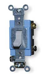LEVITON 1203-2GY TOGGLE 15A 3-WAY QUIET GRAY