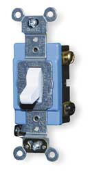 LEVITON 1203-2W TOGGLE 15A 3-WAY QUIET WHITE