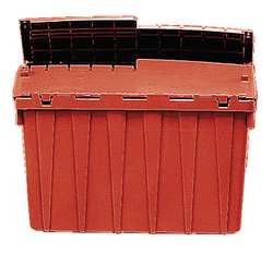 ORBIS FP143 Red ATTACHED LID CONTAINER,1.3CU FT,RED
