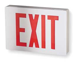 ACUITY BRANDS LE S W 1 R EXT SGN,ALUM,WHT,11 3/8IN,2W