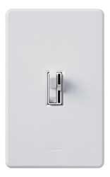 LUTRON AYF-103P-WH LIGHTING DIMMER TOGGLE FLUORESCENT WHITE