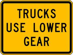 LYLE W7-2B-24HA TRAFFIC SIGN 18 X 24IN BK/YEL TEXT MUTCD