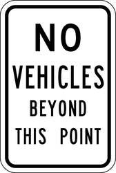 LYLE SEC-006-12DA D9707 TRAFFIC SIGN 18 X 12IN BK/WHT DMD 