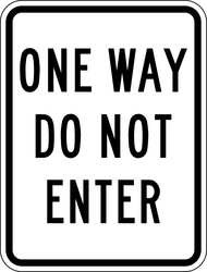 LYLE TR-011-18HA D9713 TRAFFIC SIGN 24 X 18IN BK/WHT TEXT