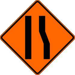 LYLE W4-2R-BO-30HA TRAFFIC SIGN 30 X 30IN BK/ORN SYM
