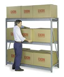 LYON DD67535SR 4 SHELF STARTER RIBBED STEEL SHELVING