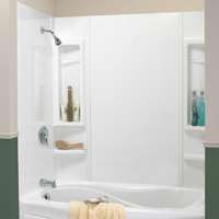 MAAX INC 101594-000-129 BATHTUB WALL KIT 5-PC WHT 59IN