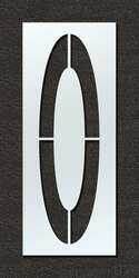 RAE STL-108-F144O AIRPORT PAVEMENT STENCIL O 144 IN