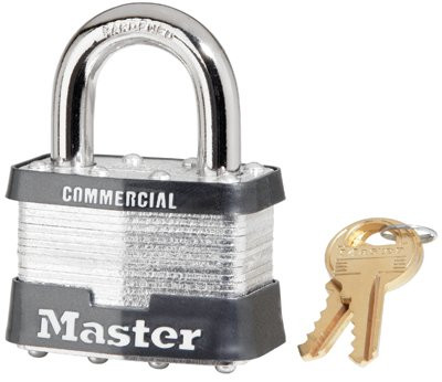 MASTER LOCK 5DCOM 4 PIN TUMBLER SAFETY PADLOCK KEYED DIFFE