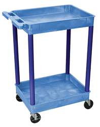 EBSCO INDUSTRIES INC. DBA LUXOR STC11-13W631 E1932 UTILITY CART 300 LB CAP. PE 2 SHEL