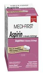 MEDI-FIRST 80548 ASPIRIN 325 MG  2 PER ENVELOPE  125 ENVE