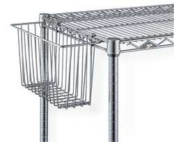 METRO H212C WIRE BASKET,7 1/2INX10INX17 3/8IN,SILVER