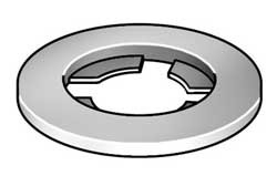 MICRO PLASTICS 16FWRT375062-3XYX8 RETAINING WASHER 3/8 0.564 ID PK50