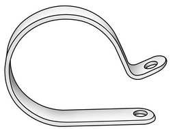 MICRO PLASTICS 22CC16A0125B H2063 CABLE CLAMP NYLON 1/8 IN BLK PK 25