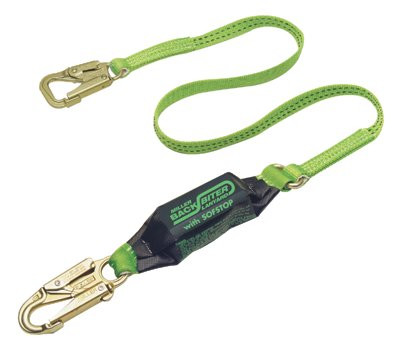 HONEYWELL 913B/6FTGN 6' BACKBITER TIE BACK LANYARD W/SNAP HOO