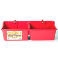 MILLER MFG CO HFP24DRED 24" DIVIDED PLASTIC FEEDER RED