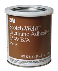 3M 3549 B/A-2JBL4 URETHANE ADHESIVE PART B/A 1QT BROWN PK6