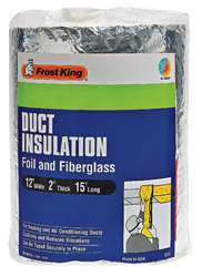 FROST KING SP55/6 DUCT INSULATION,FIBERGLASS,15 FT. L