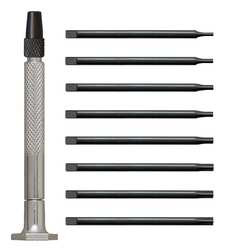 MOODY TOOL 58-0280 STEEL HANDLE STAR DRIVER SET,9 PC