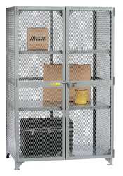 LITTLE GIANT LADDERS SL2-3072 STORAGE LOCKER 2 SHELFS 1 TIER GRAY