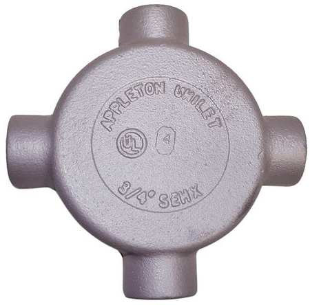 APPLETON ELECTRIC SEHX-75 CONDUIT OUTLET BOX X 3/4 IN HUB MAL IRON