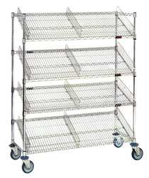 EAGLE GROUP SCH1848C-4 SUTURE CART 48X60 CHROME 4 SHELVES