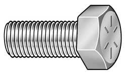 NUCOR 00081-2412-452 HEX CAP SCREW GR 8 1/4-28X3/4 PK100
