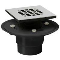 OATEY 42238 SHOWER DRAIN SQUARE ABS 20R3IN