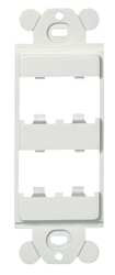 PANDUIT CORPORATION CFG4WH GFCI MODULE FRAME MINI COM 4 PORT WHITE