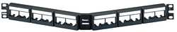 PANDUIT CORPORATION CPPLA24WBLY 24PT ANGLED PATCH PANEL W/ LBL.