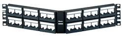 PANDUIT CORPORATION CPPLA48WBLY 48PT ANGLED PATCH PANEL W/ LBL