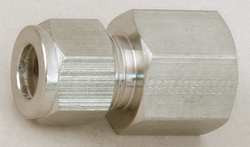 PARKER 6FSC4N-S CONNECTOR,CARBON STL,A-LOKXF,3/8INX1/4IN