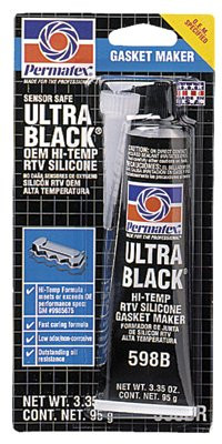 PERMATEX 82180 RTV SILICONE SEALANT 3.35 OZ TUBE BLACK