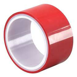 TAPECASE 15D497 METALIZED FILM TAPE RED 3 IN X 5 YD.