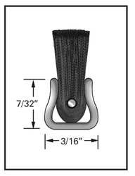 TANIS INCORPORATED 1VKE4 STRIP BRUSH 36 IN L OVERALL TRIM 2 IN