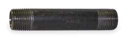 GRAINGER GLOBAL SOURCING 1XKY4 BLACK PIPE NIPPLE THREADED 1/2X6 IN
