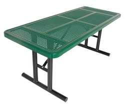 ULTRAPLAY 238U-P6-Green PICNIC TABLE 72 W X30 D GREEN