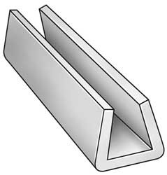 SABIC POLYMERSHAPES LLC 2NJF1 SNAP ON UHMW 11/32 X 9/32 IN 10 FT WHITE