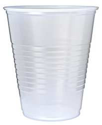 FABRIKAL RK12 RK RIBBED COLD DRINK CUPS, 12OZ, CLEAR, 