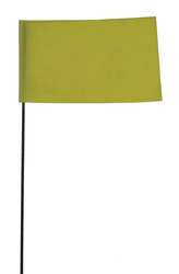 BLACKBURN MFG COMPANY, INC. 3JUR5 MARKING FLAG FLUOR YELLOW VINYL PK100