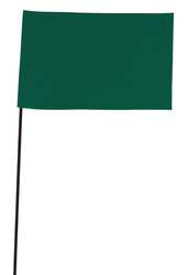 BLACKBURN MFG COMPANY, INC. 3JUR6 MARKING FLAG GREEN BLANK VINYL PK100