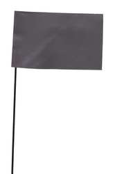 BLACKBURN MFG COMPANY, INC. 3JUT1 MARKING FLAG SILVER BLANK VINYL PK100