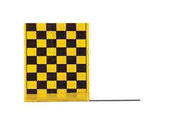 BLACKBURN MFG COMPANY, INC. 3JUV6 MARKING FLAG,BLACK/YELLOW,VINYL,PK100