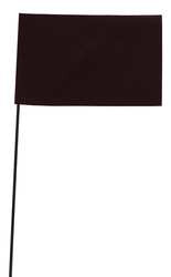 BLACKBURN MFG COMPANY, INC. 3JUX4 MARKING FLAG BROWN BLANK VINYL PK100
