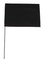 BLACKBURN MFG COMPANY, INC. 3JUZ2 MARKING FLAG BLACK BLANK VINYL PK100