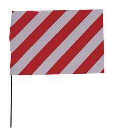 BLACKBURN MFG COMPANY, INC. 3JVK5 MARKING FLAG,RED/WHITE,VINYL,PK100