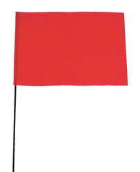 BLACKBURN MFG COMPANY, INC. 3LVE5 MARKING FLAG FLUOR ORANGE VINYL PK100