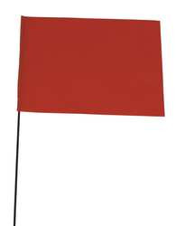 BLACKBURN MFG COMPANY, INC. 3LVF5 MARKING FLAG ORANGE BLANK VINYL PK100