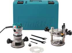 MAKITA RF1101KIT2 PLUNGE & FIX BASE ROUTER KIT, 2-1/4 HP